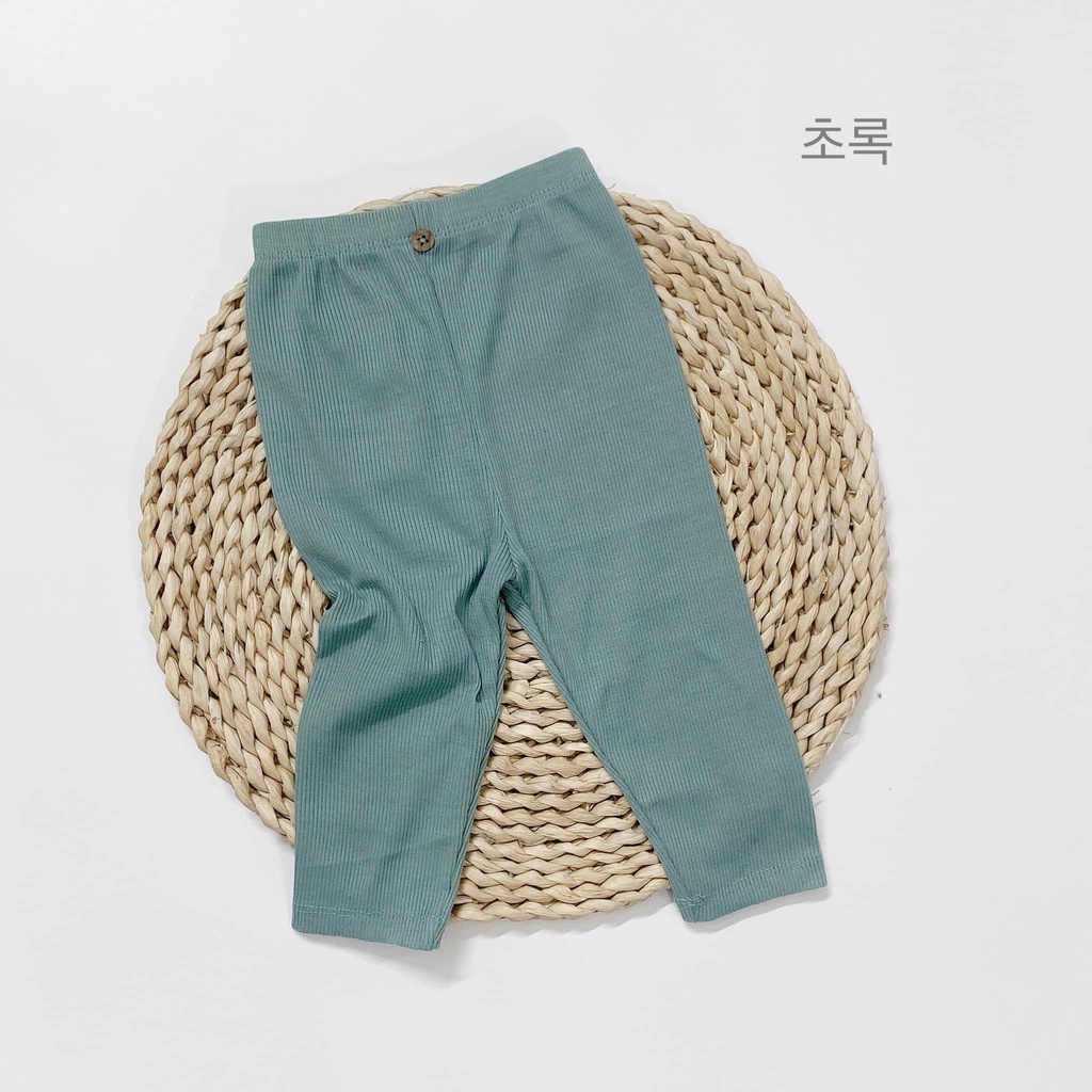 Quần legging len tăm đính 1 khuy thu đông cực đẹp bé trai bé gái Namkidshop (QATE402)