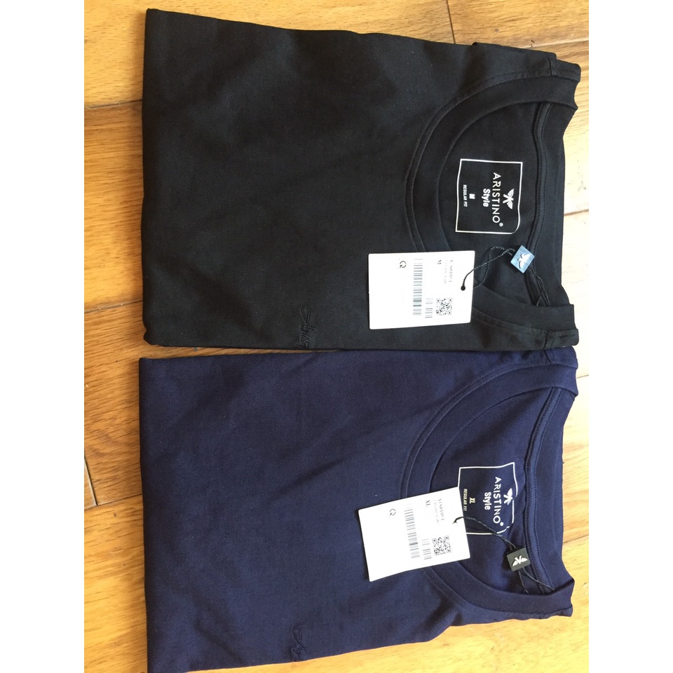 Áo thun nam ngắn tay ARISTINO ATS018S1 dáng suông nhẹ reguler fit chất liệu cotton cao cấp