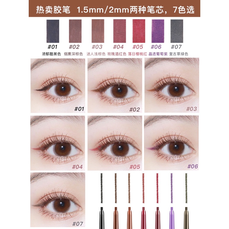 Bút Kẻ Mắt Akf Đầu Cứng Lâu Trôi Chống Thấm Nước Và Dầu