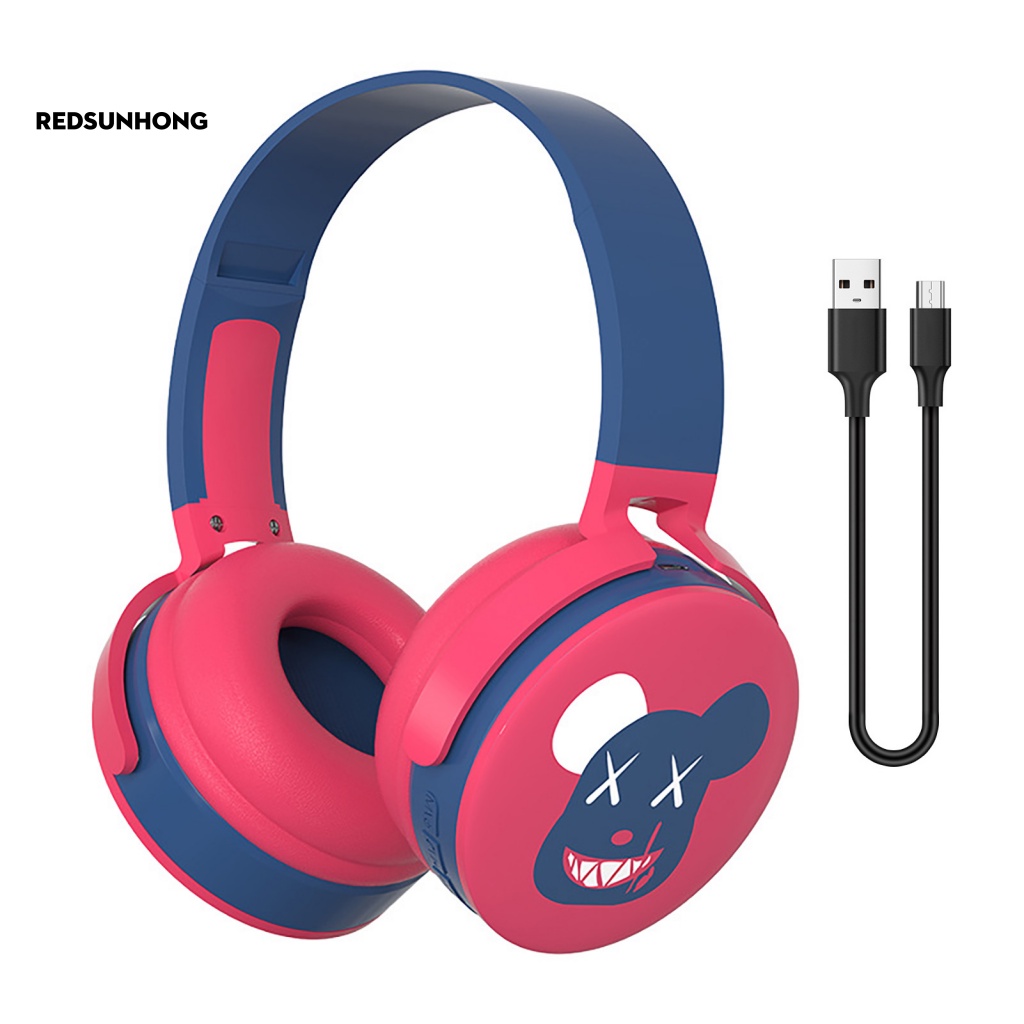 Tai Nghe Nhét Tai Bluetooth Không Dây Âm Thanh HiFi Chống Ồn Hình Gấu Dễ Thương Cho E-sport