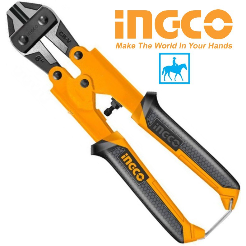 INGCO Kềm Cắt Sắt Kìm Cộng Lực 8inch 200mm Mini CRV Bolt Cutter HMBC0808