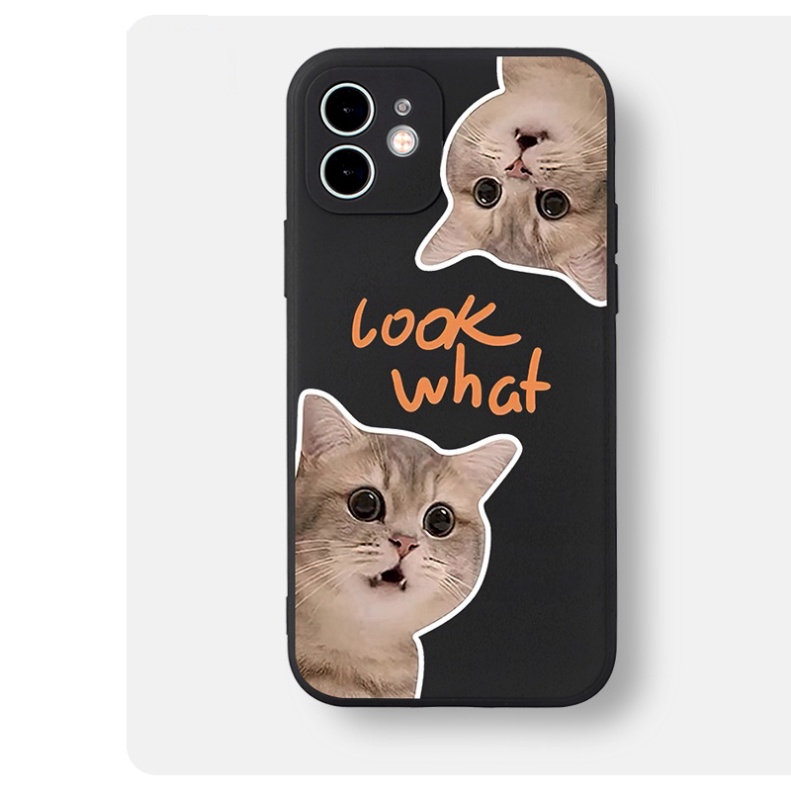 Ốp lưng iphone 7+/8 plus, X, XSMAX, 11, 12, 12, 13 PROMAX MÈO TINH NGHỊCH