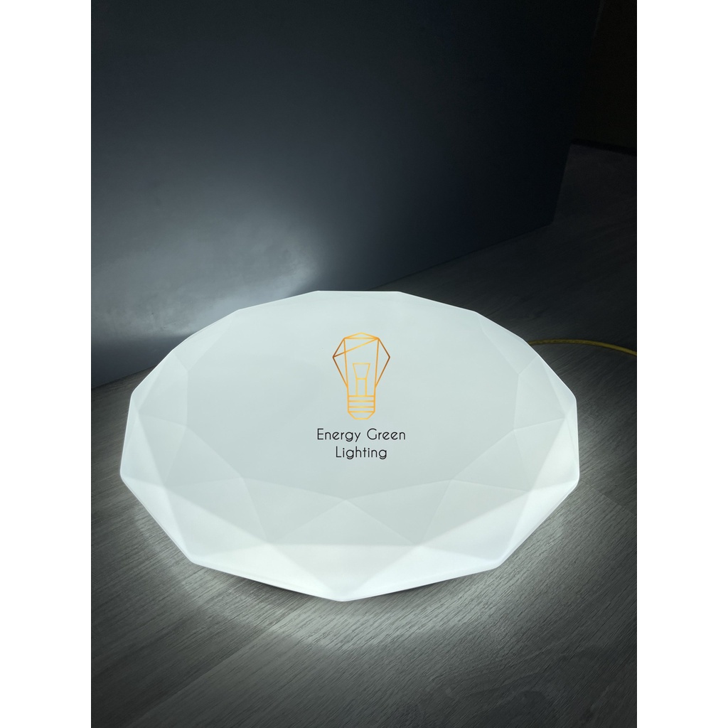 Đèn Ốp Trần Đa Giác Energy Green Lighting OT-886 Kiểu Dáng Sang Trọng, Hiện Đại - Đường Kính 50cm - 3 Chế Độ Ánh Sáng