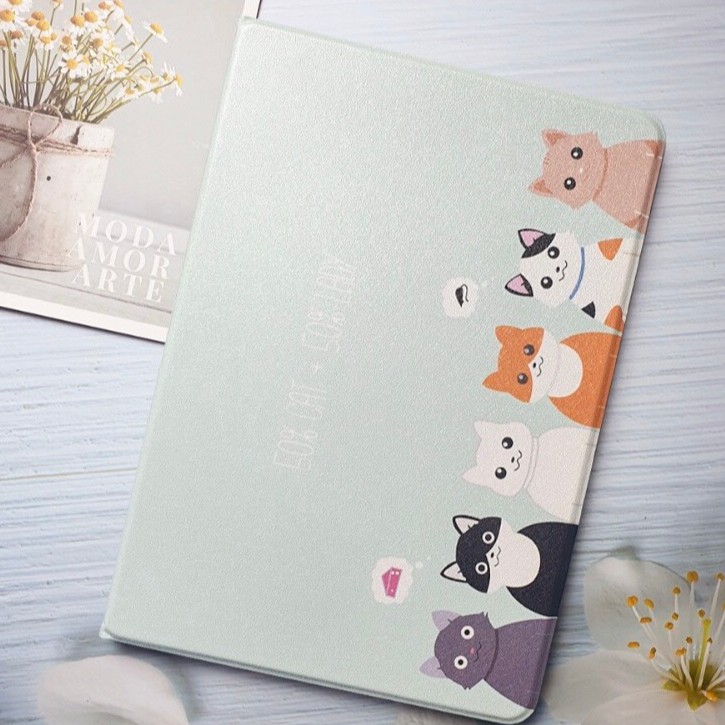 [SALE] [Viền Silicon] Ốp-Bao Da iPad Dễ Thương (P2) | BigBuy360 - bigbuy360.vn