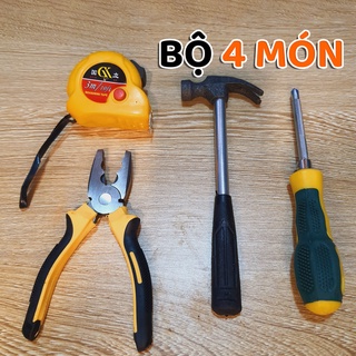 Bộ dụng cụ sửa chữa 4 món đầy đủ những thứ cần thiết để tự sửa đồ tại nhà, bộ dụng cụ sửa chữa đa năng