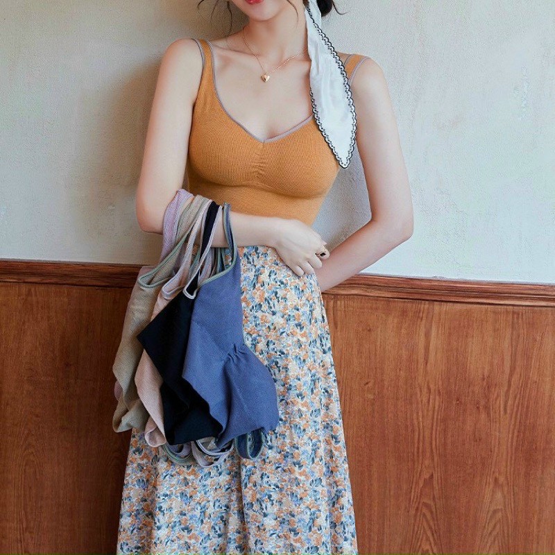 Áo bra gym yoga B2014 bản dây vai rộng khoét lưng sexy