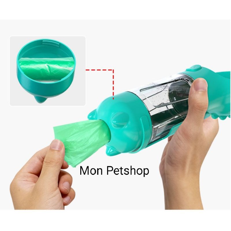 Bình nước du lịch 3in1 tiện lợi cho thú cưng
