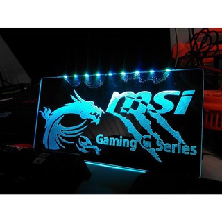 Backplate MSI GTX 1050Ti - RGB LED (khắc lazer)