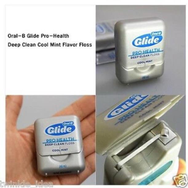 Chỉ nha khoa Oral-B Glide Pro-Health Deep Clean Floss Cool Mint 40m vỉ 2 hộp