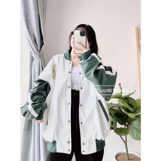 Áo khoác bomber mẫu mới- form to chuẩn có viền sọc tay