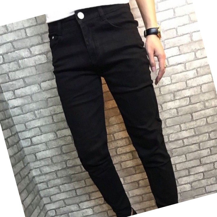🌟HCM🌟🌺🌺️⚡ [FREESHIP 99K] [Ảnh] Quần Jean HOT Năm 2019 Cho Nam Nữ 12++ QJ Đen Trơn | BigBuy360 - bigbuy360.vn