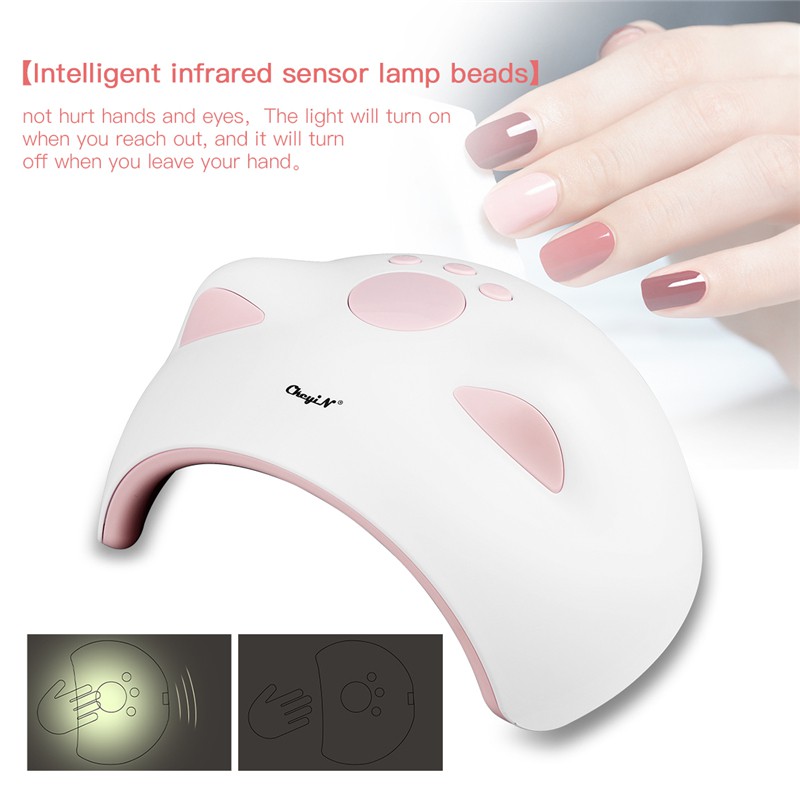 Máy Chiếu Đèn Làm Khô Sơn Cho Móng Tay Ckeyin Cảm Biến Thông Minh Với Màn Hình LCD