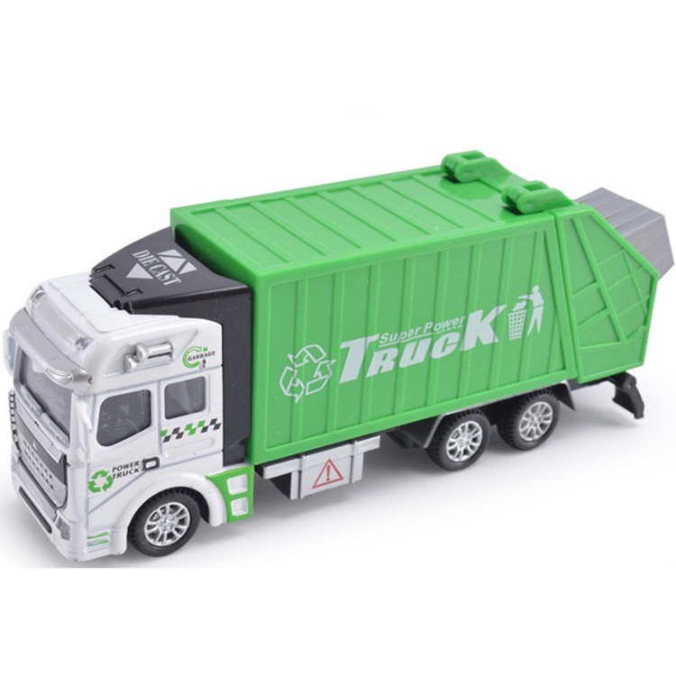 Đồ Chơi Xe Đổ Rác Cho Bé Chạy Bằng Dây Cót, Xe Mô Hình Hốt Rác Quà Tặng Sinh Nhật