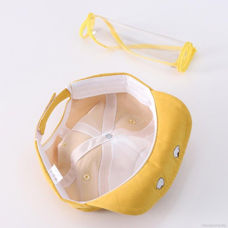 Mũ lưỡi trai có tấm che bảo vệ chống giọt bắn thời trang cho bé trai 0-2 tuổi