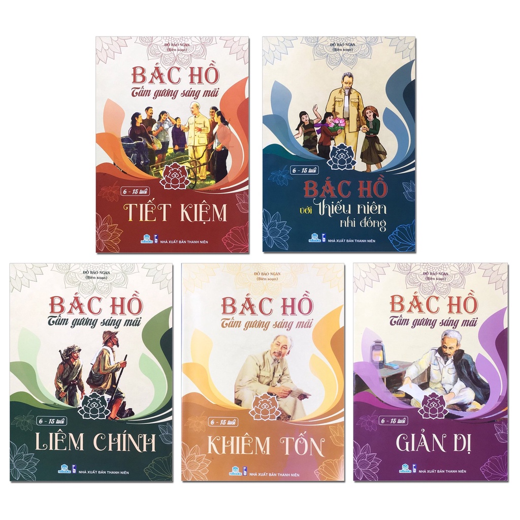 Sách - Combo 5 cuốn Bác Hồ tấm gương sáng mãi - ndbooks