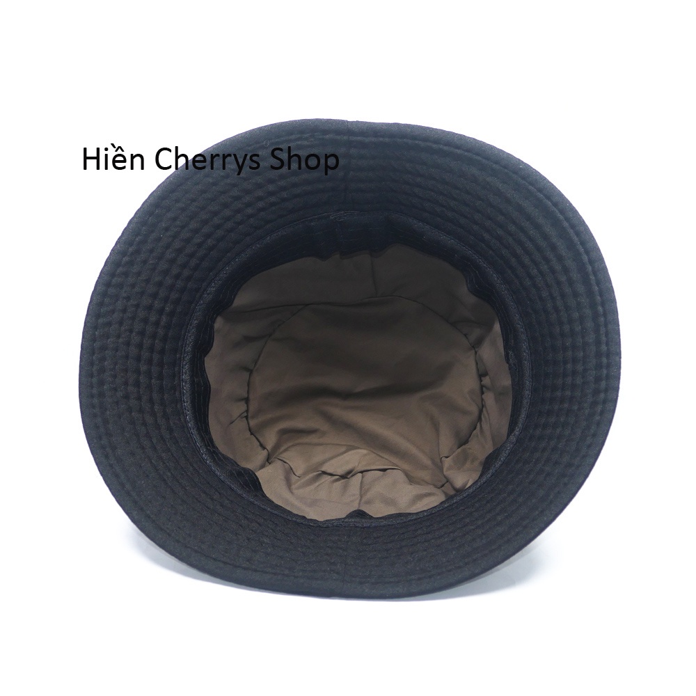 Nón bucket 2 mắt thời trang- Chất liệu vải Cotton cao cấp phù hợp cho cả nam và nữ.
