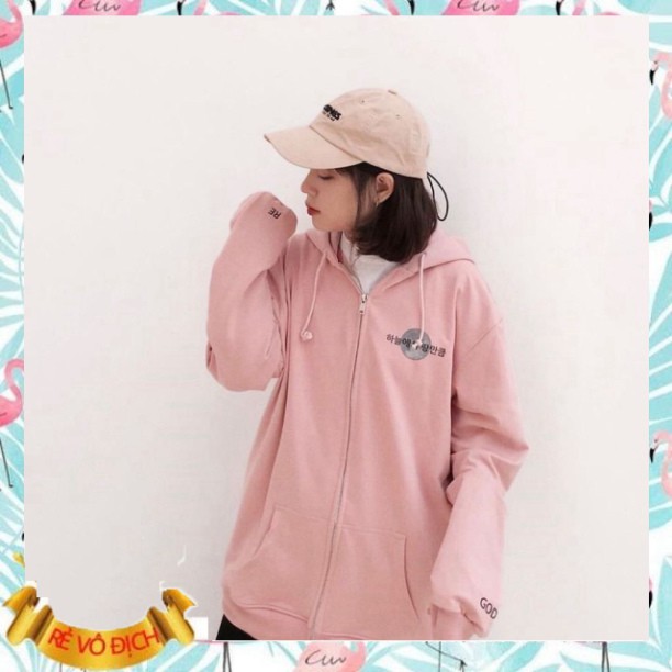 (mới) ÁO HOODIE THE MOON HỒNG ĐEN - ÁO KHOÁC NỈ REGODS TRÁI ĐẤT love you