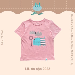 Áo Phông Cộc Tay Little Love Cotton mát lạnh bé trai, bé gái