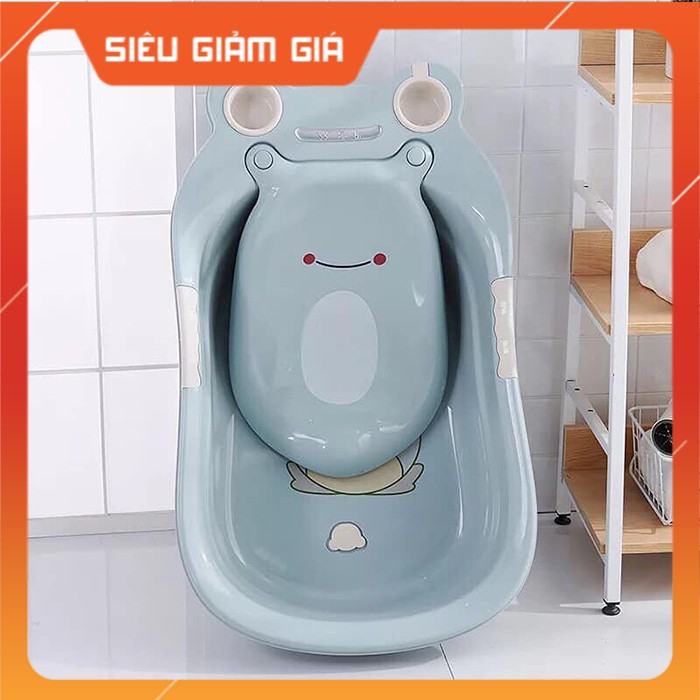 Thau tắm có giá đỡ cho bé hình ếch