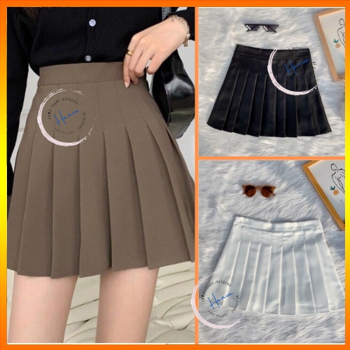 Chân Váy Tennis Ngắn Xếp Ly Lưng Cao Dáng Xòe Chữ A Chất Tuyết Mưa Dày Dặn Phong Cách Trẻ Trung Năng Động