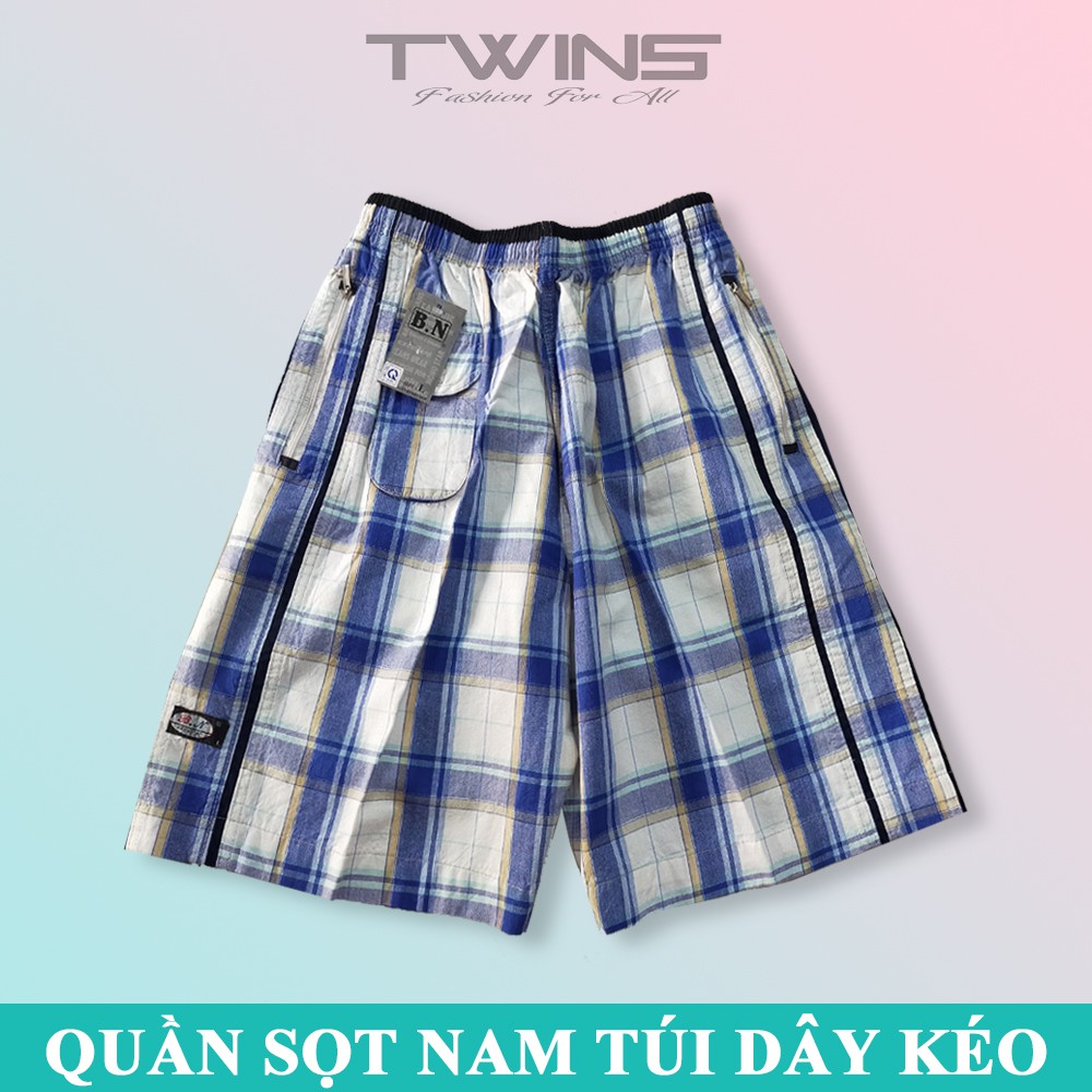 Quần short đùi nam kate dày Bảo Ngọc loại 1 lưng thun túi dây kéo mặc nhà ngắn qua đầu gối có bigsize 90kg bền đẹp
