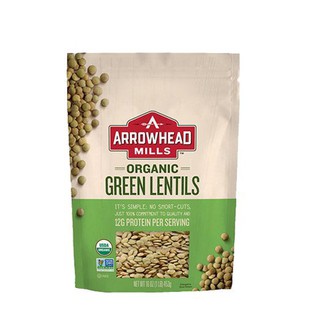 Đậu lăng xanh hữu cơ arrowheal Mills 453g