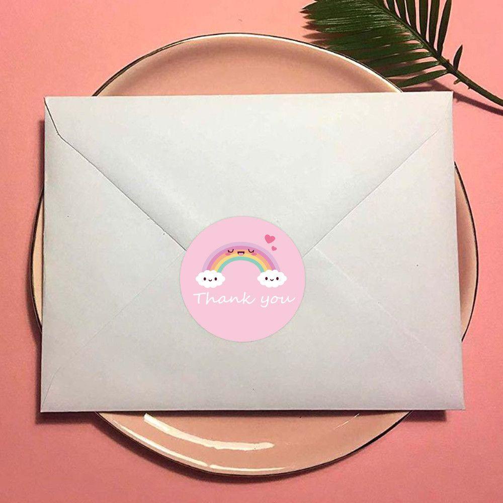 FAY Nhãn Dán Trang Trí Quà Tặng In Chữ Thank You Độc Đáo