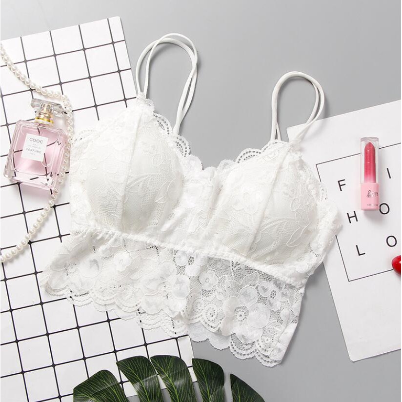 Áo Lót Có Mút Đệm Phối Ren Hở Lưng Size 14808
