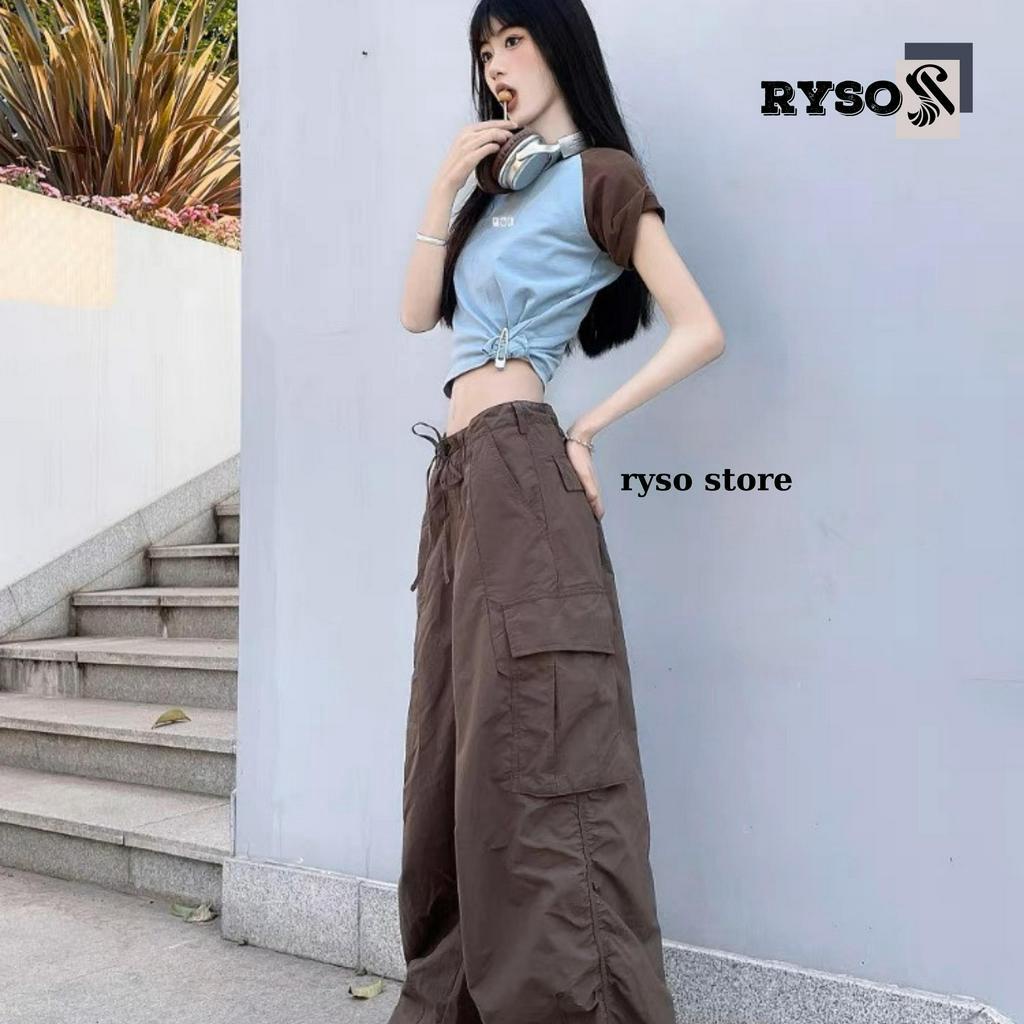 Áo Baby Tee Chất Cotton Co Giãn ,Áo Thun Form Fit Phối Tay Ryso