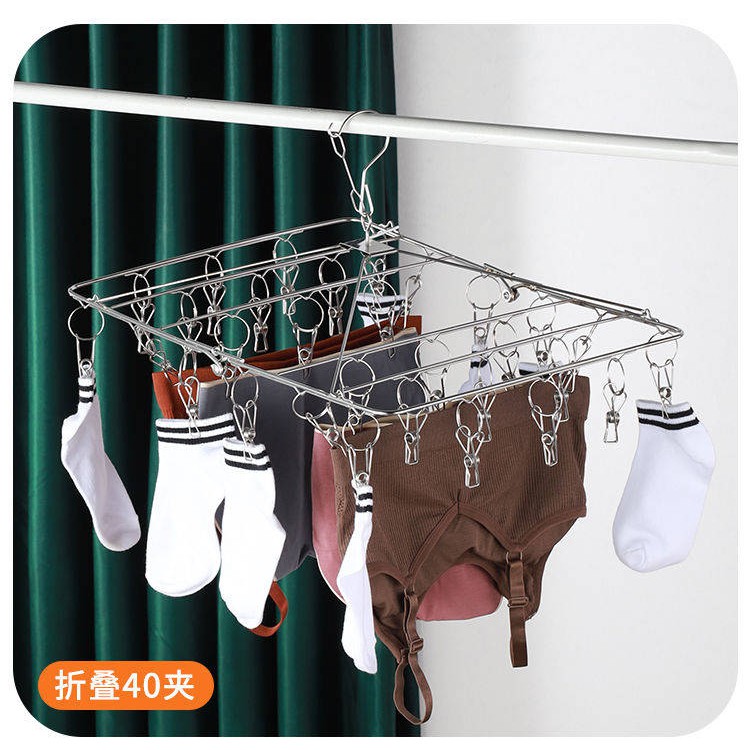 Kẹp Đa chức năng cuộc sống phía nam cực dày bằng thép không gỉ chống gió cho người lớn bé giá treo bên trong giá tre