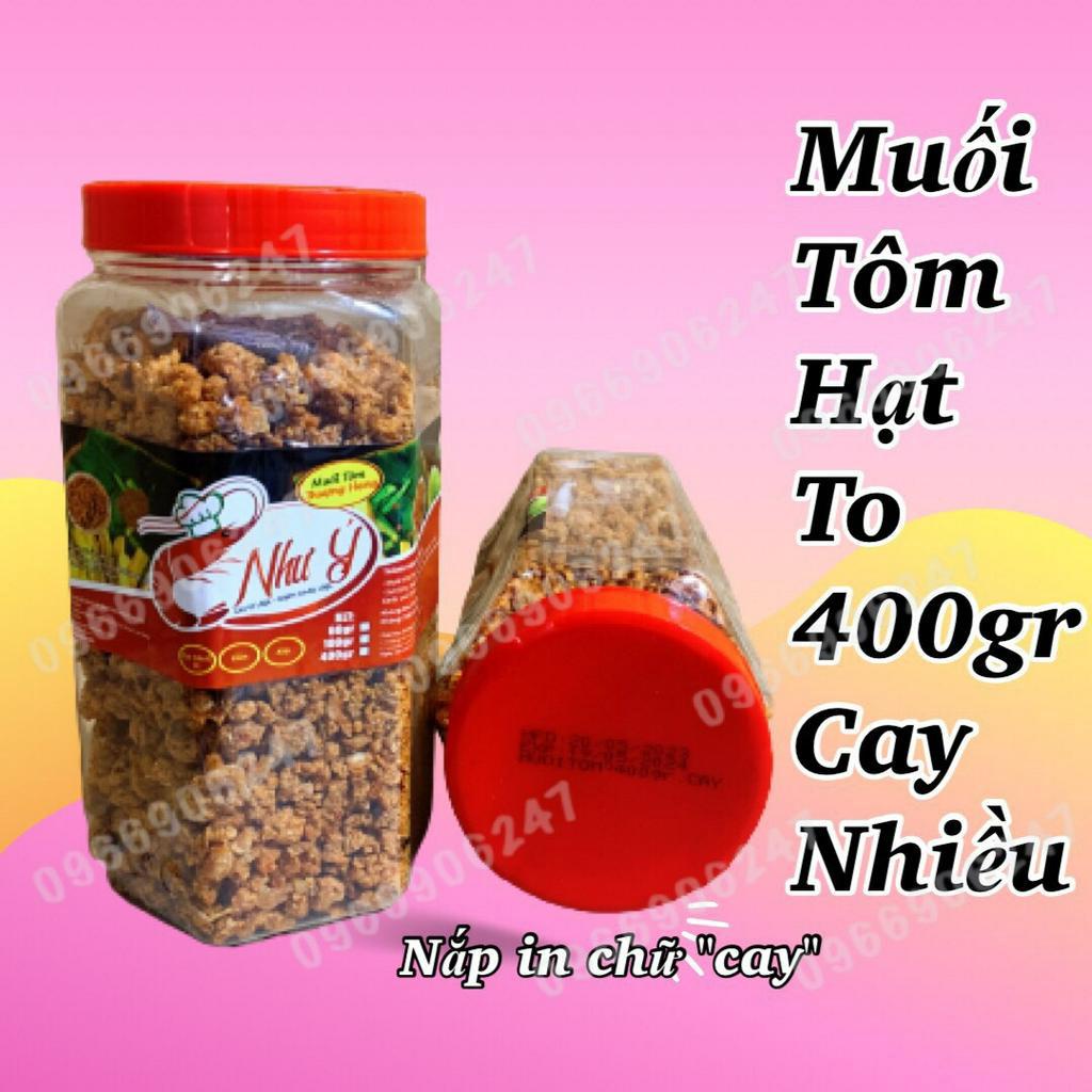 Muối tôm Như Ý loại hạt to giòn rụm nguyên con tôm khô hũ 400gr