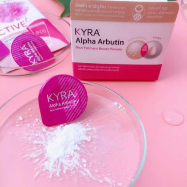 BỘT KÍCH TRẮNG KYRA Alpha Aburtin Rice Ferment Boost Powder Thái Lan