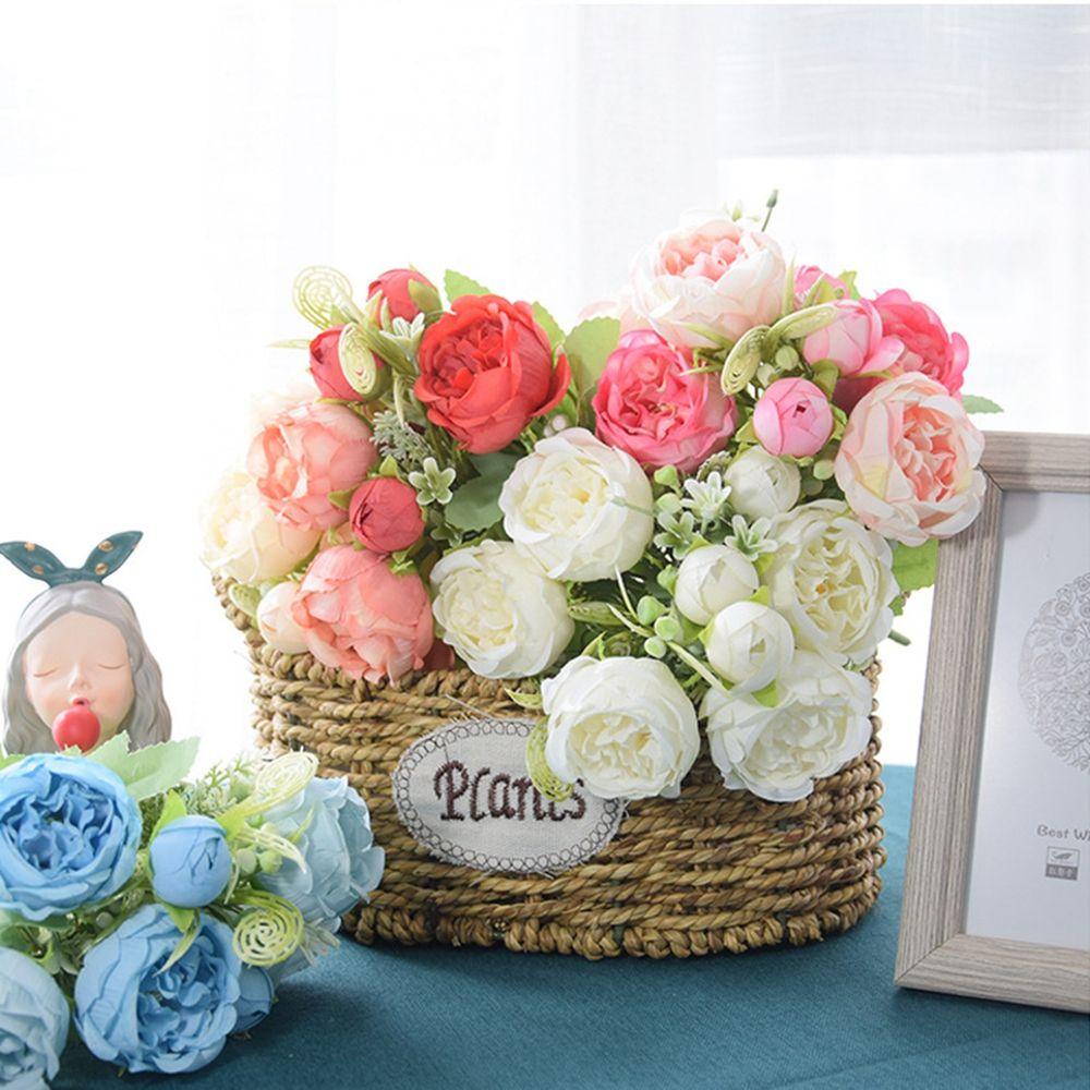 1 Bó Hoa Peonies Nhân Tạo Dùng Cho Trang Trí Tiệc Cưới