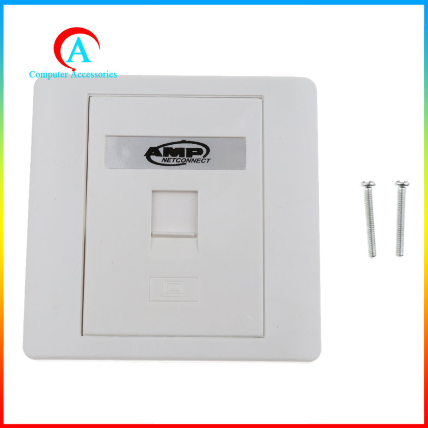 Ổ Cắm Điện Gắn Tường 1 Cổng Rj45 / Rj11 | BigBuy360 - bigbuy360.vn