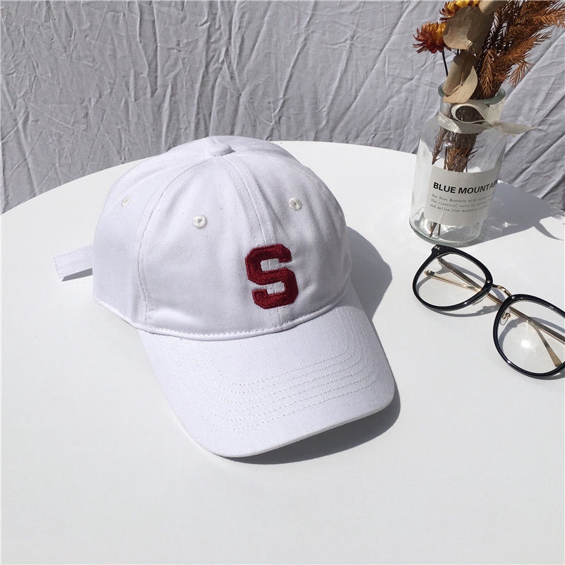 Mũ lưỡi trai thêu họa tiết chữ S phong cách hiphop cá tính