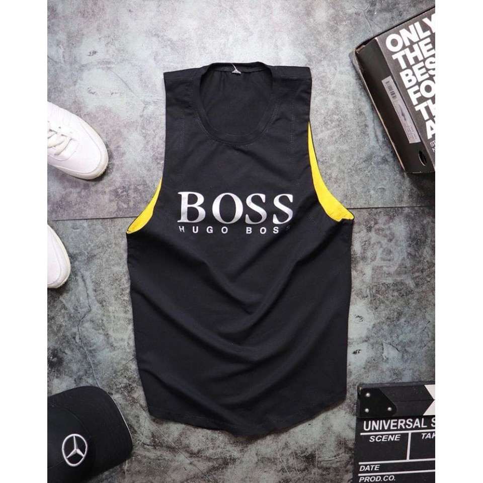 Áo Tank Top Nam – Áo Ba Lỗ Thể Thao Nam Cao Cấp- Mẫu Boss