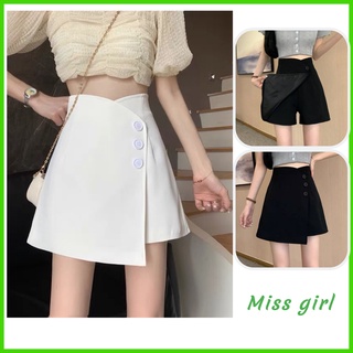 Quần giả váy nữ lưng cao phối cúc nữ tính