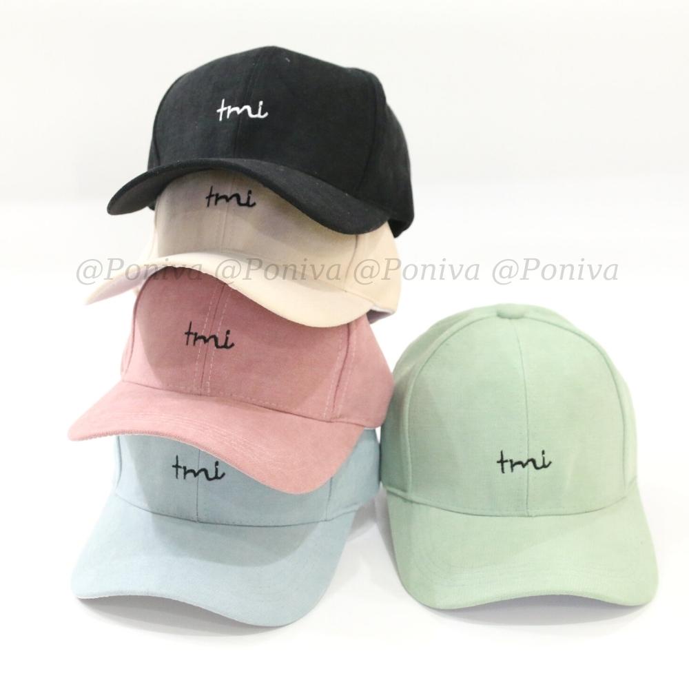 Mũ lưỡi trai ❤️ Nón kết thêu chữ Tmi chất vải nhung mịn form unisex  phong cách Ulzzang Thời trang PONIVA siêu hot
