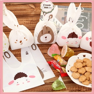 Bộ 5 Túi Đựng Bánh Tai Thỏ/Túi Đựng Bánh Cookie Dễ Thương