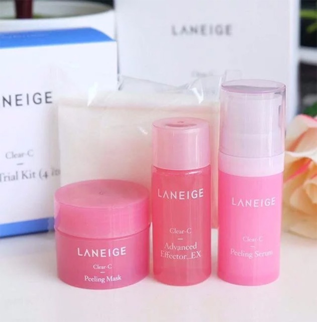 Bộ Dưỡng Da 4 Món Laneige Clear C Mini