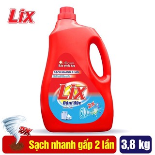 Combo 2 Can Nước Giặt Lix Đậm đặc 3,6Kg