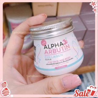 Tẩy Da Chết Cho Mặt Và Body Alpha Arbutin Dưỡng Trắng Da Hũ 50gr Thailand