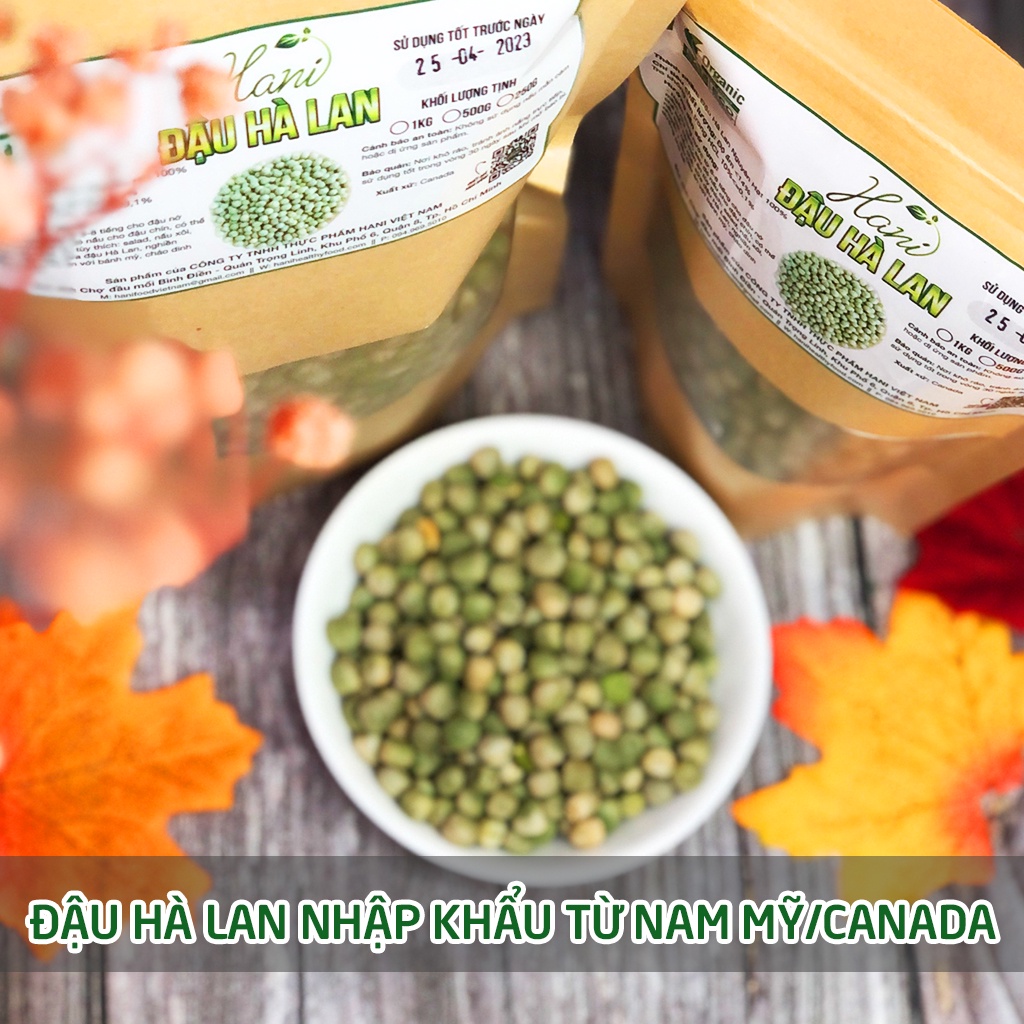 Đậu Hà Lan Khô 500g Nhập Khẩu Mỹ/Canada Chuẩn Sạch Hữu Cơ, Không Biến Đổi Gen, Tốt Cho Sức Khỏe 😋 Nông Sản Hani