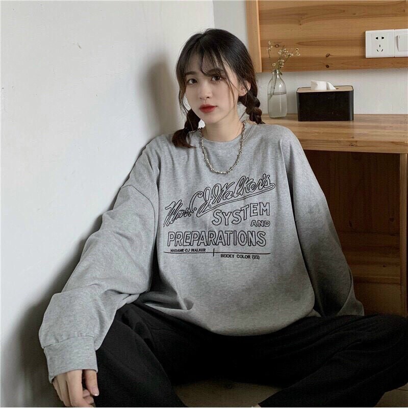 Áo Thun Dài Tay SYSTEM Tay Phồng Ulzzang