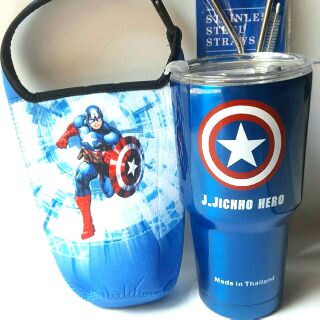 Ly giữ nhiệt captain ngôi sao xanh 900ml