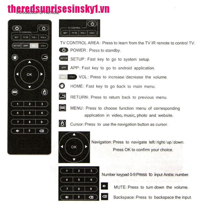 (3C) Remote Điều Khiển Cho T95X T95M T95N Mxq Mxq Pro 4k Android Smart Tv Box