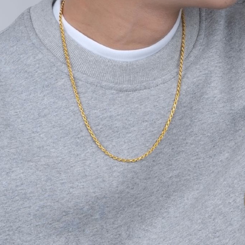 Vòng cổ Màu Vàng Kim 60cm Dễ Phối Đồ Thời Trang Cho Nam Và Nữ