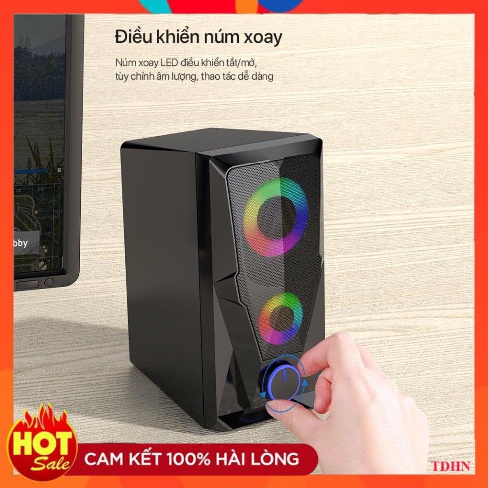 [Hãng] Loa Game Máy Tính ROBOT RS200 Hiệu Ứng Đèn LED - Âm Thanh HD Chất Lượng Cao