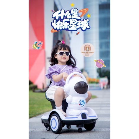 Xe Điện Trẻ Em Xe Điện Ô Tô Cho Bé Giữ Thăng Bằng Vòng Xoay 360 Độ có Điều Khiển từ xa