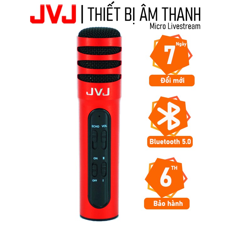 Micro livestream hát karaoke C7 JVJ - Hỗ trợ thu âm 3 in 1 Tặng kèm tai nghe và bọc bảo vệ đầu mic